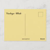 Vintage Utah Briefkaart (Achterkant)