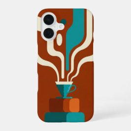 Vintage V60 Koffie Gieten iPhone 16 Hoesje