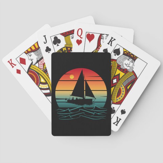 Vintage Vaart Pokerkaarten (Achterkant)
