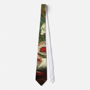 Vintage vaas met pioenrozen, Vincent van Gogh. Stropdas