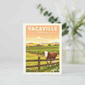 Vintage Vacaville California Briefkaart (Staand voorkant)