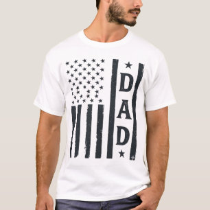 Vintage Vader Amerikaanse Vlag Vector Design_1 T-shirt