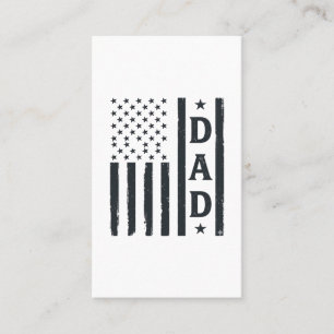 Vintage Vader Amerikaanse Vlag Vector Design_1 Visitekaartje