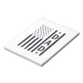 Vintage Vader Amerikaanse Vlag Vectorontwerp_1 Notitieblok (Linkerzijde)