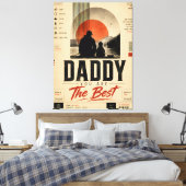 Vintage Vader Canvas Wandkunst Afdruk (Insitu (Slaapkamer))