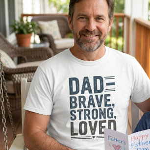 Vintage Vader — Dappere, Sterke, Geliefde Vaderdag T-shirt