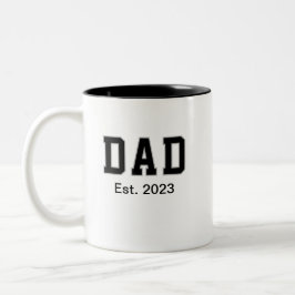 Vintage Vader Opgericht Cadeau Tweekleurige Koffiemok