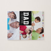 Vintage Vader Opgerichte Cadeau Tekst 3 Foto Legpuzzel (Horizontaal)