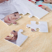 Vintage Vader Opgerichte Cadeau Tekst 3 Foto Legpuzzel (Zijkant)