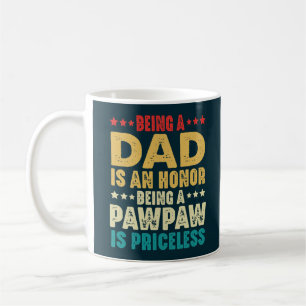 Vintage vader zijn is een eer om een pawpaw te zij koffiemok