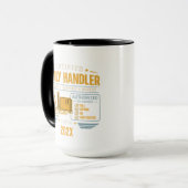 Vintage Vader Zware Duty Handler Vorkheftruck Mok (Voorkant links)