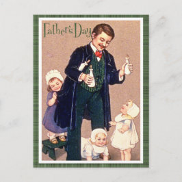Vintage Vaderdag Briefkaart