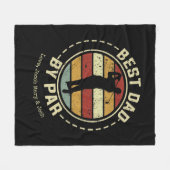 Vintage Vaderdag Golf  Fleece Deken (Voorkant (Horizontaal))
