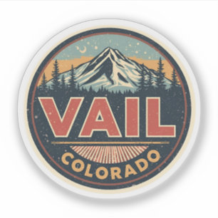 vintage Vail Colorado outdoor kabeltram souvenirs Sticker