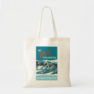 Vintage Vail Ski Poster Tote Bag