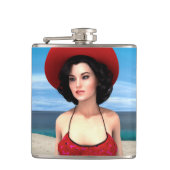 Vintage Vakantie Heupfles (Voorkant)