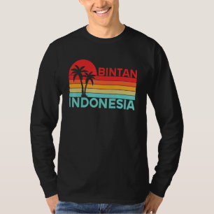 Vintage vakantie Indonesië reis Azië Bintan 2 T-shirt