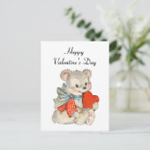 vintage Valentijn beer Briefkaart