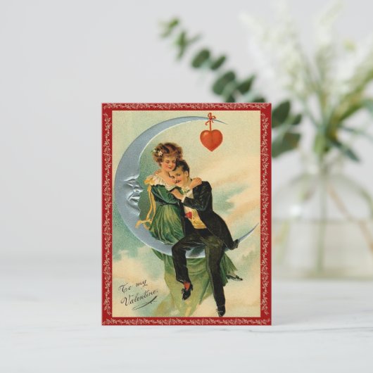 Vintage Valentijn Briefkaart (Staand voorkant)