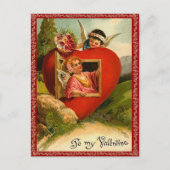 Vintage Valentijn Briefkaart (Voorkant)