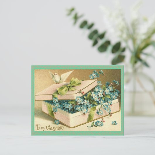 Vintage Valentijn Briefkaart (Staand voorkant)