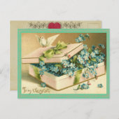 Vintage Valentijn Briefkaart (Voorkant / Achterkant)