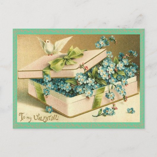 Vintage Valentijn Briefkaart (Voorkant)