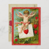 Vintage Valentijn Briefkaart (Voorkant / Achterkant)