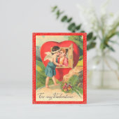 Vintage Valentijn Briefkaart (Staand voorkant)