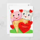 VINTAGE VALENTIJN -  - BRIEFKAART (Voorkant / Achterkant)