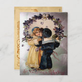 Vintage Valentijn Briefkaart (Voorkant / Achterkant)