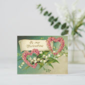 Vintage Valentijn Briefkaart (Staand voorkant)