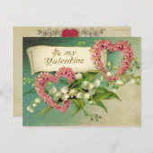 Vintage Valentijn Briefkaart (Voorkant / Achterkant)