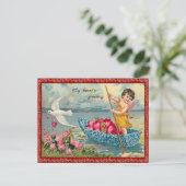 Vintage Valentijn Briefkaart (Staand voorkant)