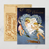 Vintage Valentijn Briefkaart (Voorkant / Achterkant)