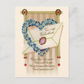 Vintage Valentijn Briefkaart (Voorkant)