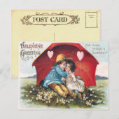 Vintage Valentijn Briefkaart (Voorkant / Achterkant)