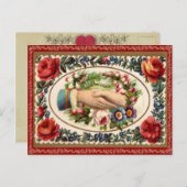 Vintage Valentijn Briefkaart (Voorkant / Achterkant)