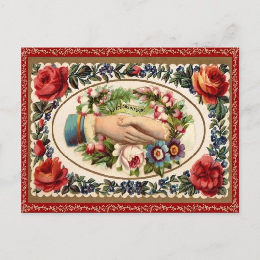 Vintage Valentijn Briefkaart (Voorkant)