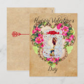 Vintage Valentijn Briefkaart (Voorkant / Achterkant)