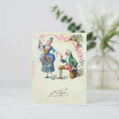 Vintage Valentijn Briefkaart (Staand voorkant)