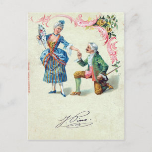 Vintage Valentijn Briefkaart