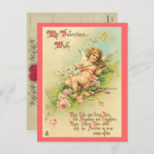 Vintage Valentijn Briefkaart (Voorkant / Achterkant)