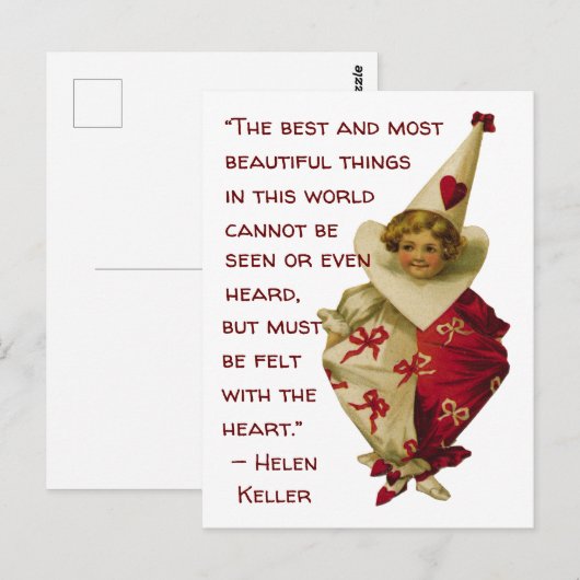 Vintage Valentijn Briefkaart (Voorkant / Achterkant)