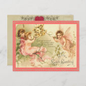 Vintage Valentijn Briefkaart (Voorkant / Achterkant)