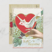 Vintage Valentijn Briefkaart (Voorkant / Achterkant)