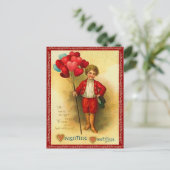 Vintage Valentijn Briefkaart (Staand voorkant)