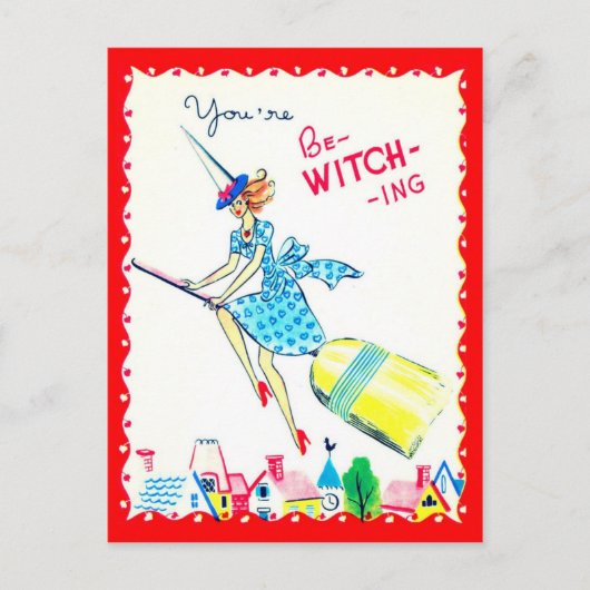 Vintage Valentijn Briefkaart (Voorkant)