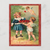 Vintage Valentijn Briefkaart (Voorkant)