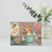 Vintage Valentijn Briefkaart (Staand voorkant)